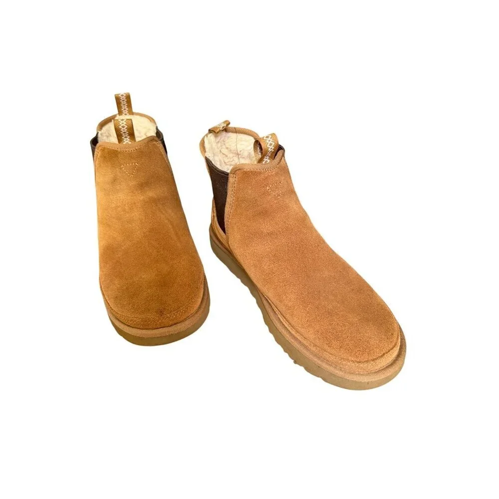 Ugg Australia Men's 12 Neumel Chelsea Chukka Pull up Boots 1121644 Chestnut